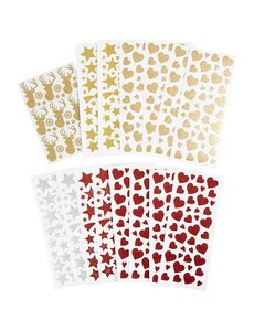 Creativ Company Glitterstickers, vel 10x24+12x18,5 cm, 8 vel/ 1 doos