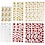 Creativ Company Glitterstickers, vel 10x24+12x18,5 cm, 8 vel/ 1 doos