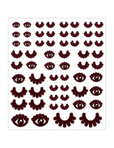 Creativ Company Stickers, ogen, vel 15x16,5 cm, 1 vel