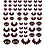 Creativ Company Stickers, ogen, vel 15x16,5 cm, ca. 60 stuk, 1 vel