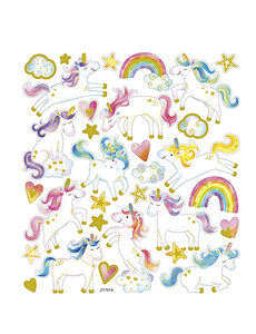 Creativ Company Stickers, eenhoorn, vel 15x16,5 cm, 1 vel