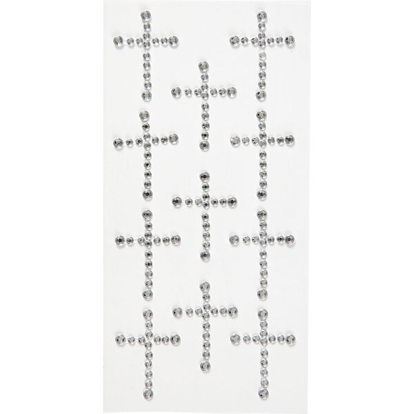 Creativ Company Strasstenen, afm 35x25 mm, zilver, 11 stuk/ 1 doos