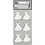 Creativ Company Stickers, jurk, afm 35x31 mm, wit, 6 stuk/ 1 doos