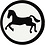 Creativ Company Label, paard, d 25 mm, wit/zwart, 20 stuk/ 1 doos