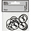 Creativ Company Label, paard, d 25 mm, wit/zwart, 20 stuk/ 1 doos