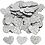 Creativ Company Pailletten, afm 15 mm, zilver, 10 gr/ 1 doos