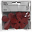 Creativ Company Bloem, afm 57x51 mm, dikte 2 mm, wijnrood, 10 stuk/ 1 doos