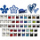 Creativ Company Houten decoraties, Inhoud kan variëren , diverse kleuren, 50 doos/ 1 doos