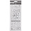 Creativ Company Stickers, love, vel 10x24 cm, ca. 14 stuk, zilver, 1 vel