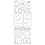 Creativ Company Stickers, love, vel 10x24 cm, ca. 14 stuk, zilver, 1 vel