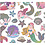 Creativ Company Stickers, zeemeerminnen, vel 15x16,5 cm, ca. 32 stuk, 1 vel