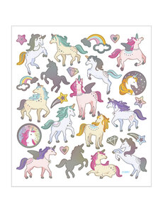 Creativ Company Stickers, unicorns, vel 15x16,5 cm, 1 vel