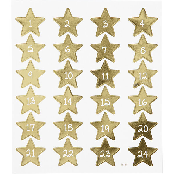 Creativ Company Stickers, cijfers, vel 15x16,5 cm, ca. 24 stuk, 1 vel