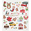 Creativ Company Stickers, alles voor kerst, vel 15x16,5 cm, ca. 25 stuk, 1 vel