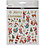 Creativ Company Stickers, kerstman met rendier, vel 15x16,5 cm, ca. 46 stuk, 1 vel