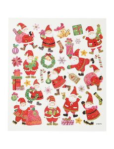 Creativ Company Stickers, vrolijke kerstman, vel 15x16,5 cm, 1 vel