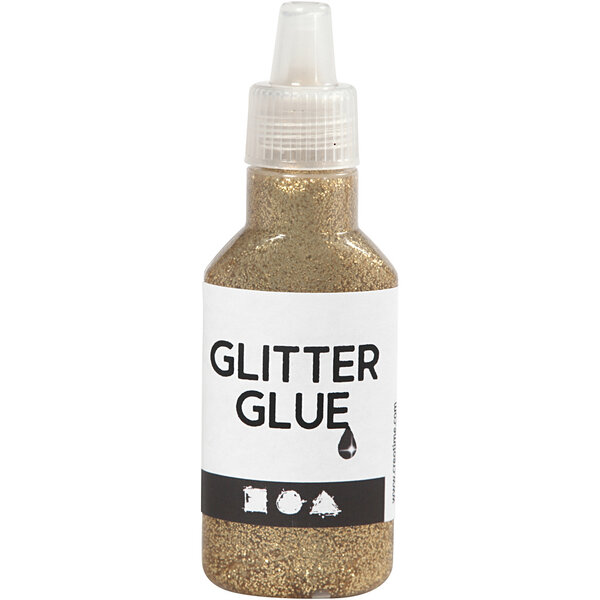 Creativ Company Glitterlijm, goud, 25 ml/ 1 fles
