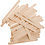 Creativ Company IJslollystokjes, L: 11,4 cm, B: 10 mm, naturel, 1000 gr/ 1 doos