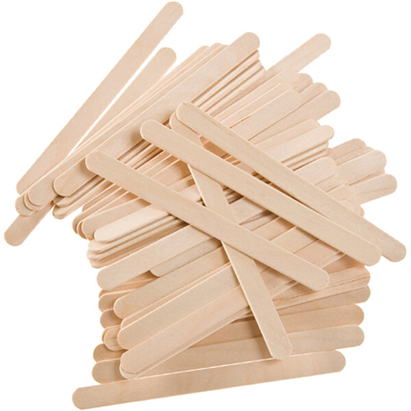 Creativ Company IJslollystokjes, L: 11,4 cm, B: 10 mm, naturel, 1000 gr/ 1 doos