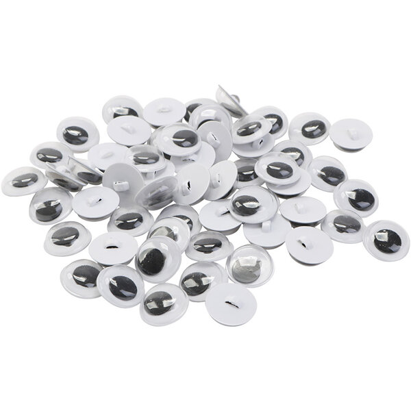 Creativ Company Wiebelogen, opnaaien, afm 10 mm, 50 paar, 100 stuk/ 1 zak