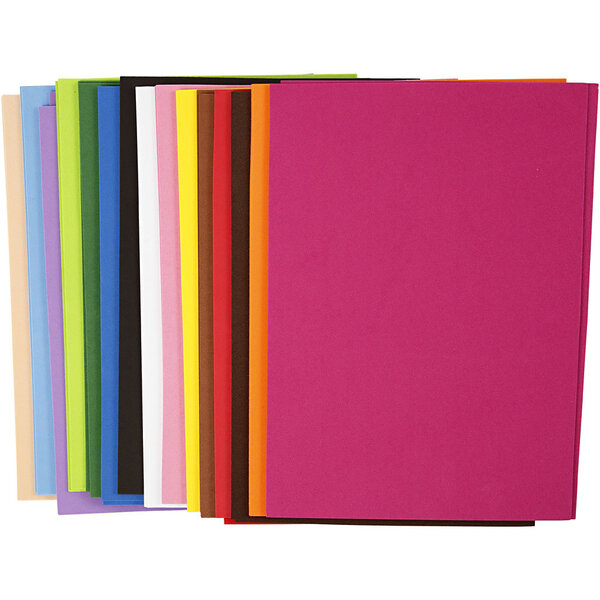 Creativ Company Foam Vellen, A4, vel 210x297 mm, dikte 2 mm, 30 div vellen/ 1 doos