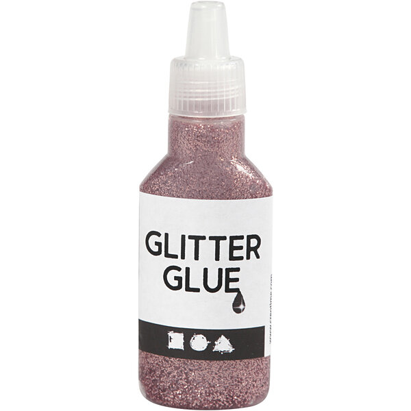 Creativ Company Glitterlijm, roze, 25 ml/ 1 fles
