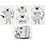 Creativ Company Vellen krimpfolie met motieven, piraten, vel 10,5x14,5 cm, dikte 0,3 mm, mat transparant, 4 vel/ 1 doos