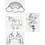 Creativ Company Vellen krimpfolie met motieven, unicorn, vel 10,5x14,5 cm, dikte 0,3 mm, mat transparant, 4 vel/ 1 doos