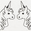 Creativ Company Vellen krimpfolie met motieven, unicorn, vel 10,5x14,5 cm, dikte 0,3 mm, mat transparant, 4 vel/ 1 doos