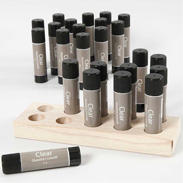 Creativ Company Transparante Lijmstift, 21 gr, 24 stuk/ 1 doos