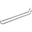 Dubbele haak, L: 200 mm, B: 25 mm, dikte 4 mm, 50 stuk/ 1 doos