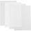 Creativ Company Vellen krimpfolie, vel 20x30 cm, dikte 0,3 mm, transparant glans, mat transparant, Mat wit, 4 vel/ 1 doos