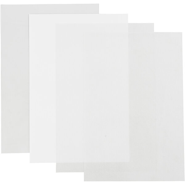 Creativ Company Vellen krimpfolie, vel 20x30 cm, dikte 0,3 mm, transparant glans, mat transparant, Mat wit, 4 vel/ 1 doos