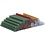 Creativ Company Lijmstiften Mini, L: 10 cm, d 7 mm, glitter, goud, groen, rood, zilver, 100 stuk/ 1 doos