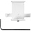 Verzamelprofiel, T-vormig, H: 55 mm, D: 20 cm, B: 45 mm, wit, 1 stuk