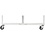 Frame eindstuk, H: 280 mm, D: 50 cm, B: 815 mm, wit, 1 stuk