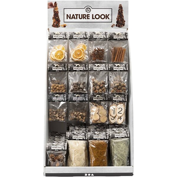 Creativ Company Tafel Display - Natuurlijke decoratie, H: 7400 mm, B: 4400 mm, 120 eenh./ 1 doos