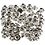 Creativ Company Rivets, d 7 mm, zilver, 50 stuk/ 1 doos