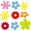 Creativ Company Bloemen van vilt, afm 35x45 mm, dikte 1,2 mm, 135 stuk/ 1 doos