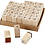 Stempels, afm 13x13 mm, ca. 8 mm, 42 div/ 1 set