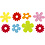 Creativ Company Bloemen van vilt, afm 35x45 mm, dikte 1,2 mm, 16 stuk/ 1 doos