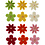 Creativ Company Bloemen van vilt met strassteen, d 30 mm, dikte 2,5 mm, 120 stuk/ 1 doos