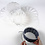 Creativ Company Sjabloon Mand weven, H: 8 cm, d 14 cm, transparant, 10 stuk/ 1 doos