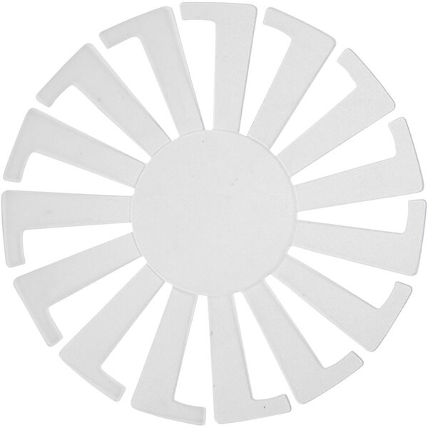 Creativ Company Sjabloon Mand weven, H: 6 cm, d 8 cm, transparant, 10 stuk/ 1 doos