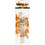 Creativ Company Nature Line kwasten, afm 00+1+2+4, L: 18,5-19 cm, B: 5-7 mm, plat, 4 stuk/ 1 doos