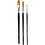Creativ Company Gold Line penselen, afm 2+8+12, L: 16,5-19 cm, B: 3-12 mm, plat, 3 stuk/ 1 doos
