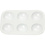 Creativ Company Palet, Rechthoekig palet met 6 vakken, afm 13x8,5 cm, wit, 1 stuk