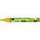 Glas- & Porseleinstiften, glitter, lijndikte 2-4 mm, semi-dekkend, geel, 1 stuk