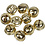 Creativ Company Belletjes, d 13+15+17 mm, goud, 12 div/ 1 doos