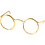 Creativ Company Bril, B: 50 mm, gatgrootte 17 mm, goud, 10 stuk/ 1 doos